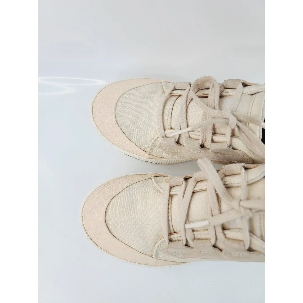 SOREL, Lace Up Casual, Lifestyle, Athletic Sneakers, Women, Size 7, Cream White.